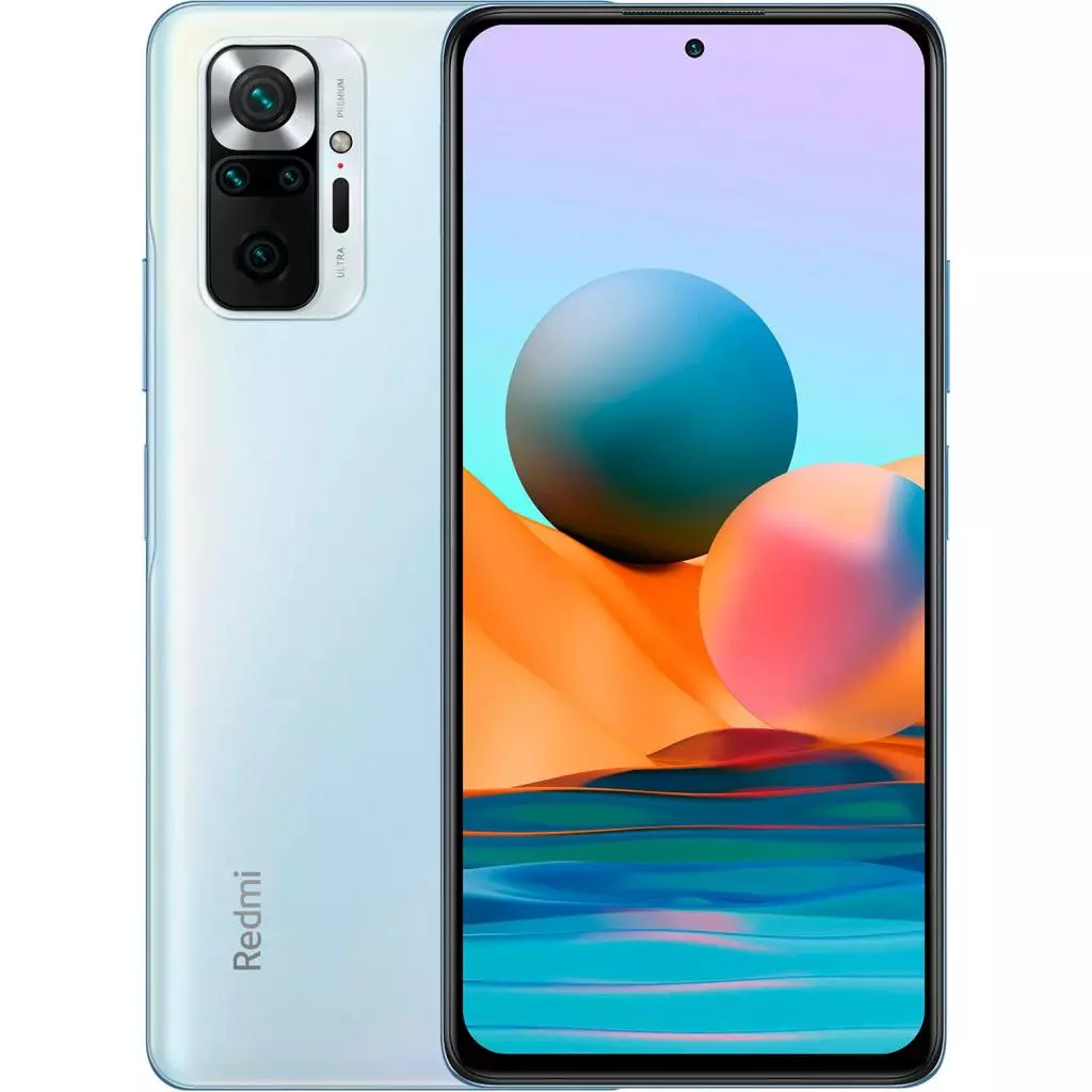Мобильный телефон Xiaomi Redmi Note 10 Pro 6/128GB Glacier Blue - 10 Мобильный телефон Xiaomi Redmi Note 10 Pro 6/128GB Glacier Blue - 10