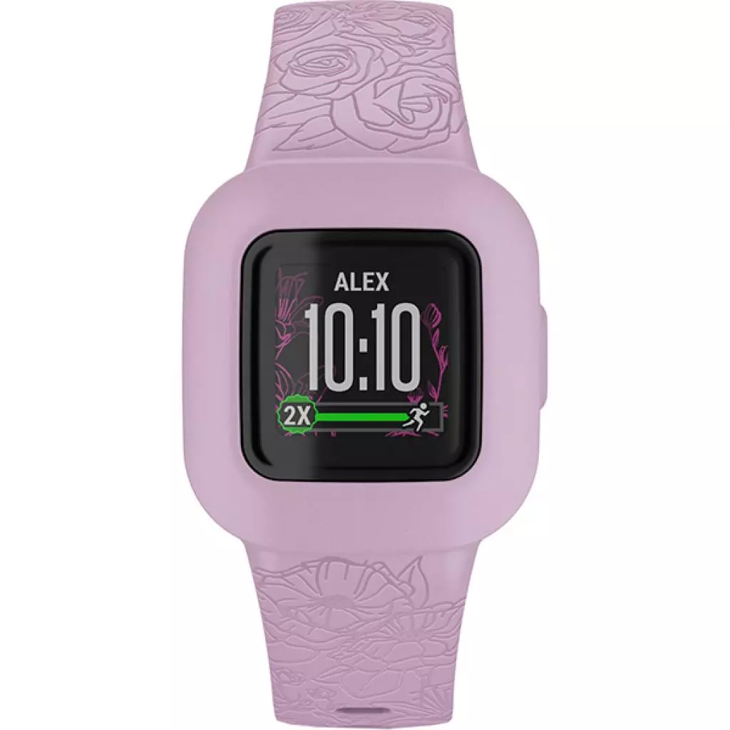 Фитнес браслет Garmin vivofit jr3, Lilac Floral (010-02441-01) - 1 Фитнес браслет Garmin vivofit jr3, Lilac Floral (010-02441-01) - 1