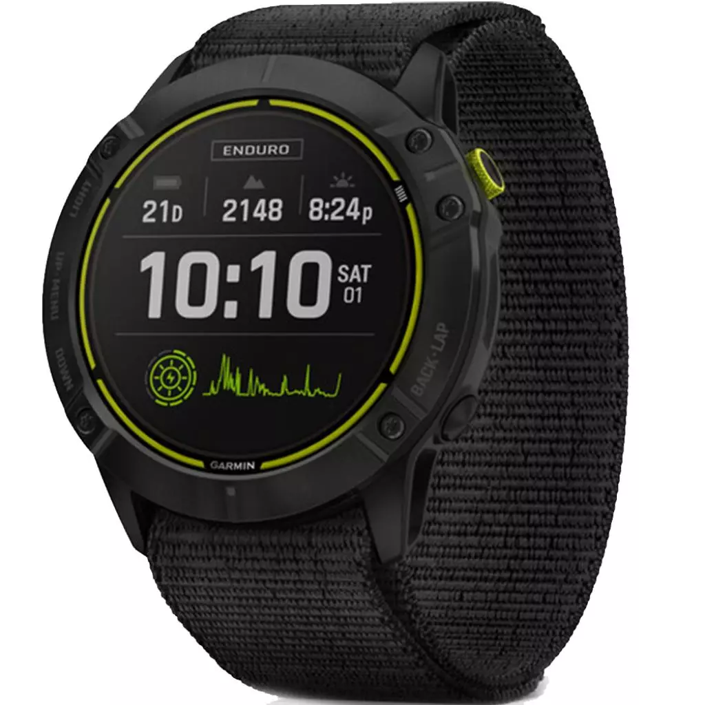 Смарт-часы Garmin Enduro, Black DLC w/Black Sport Loop Band (010-02408-01)