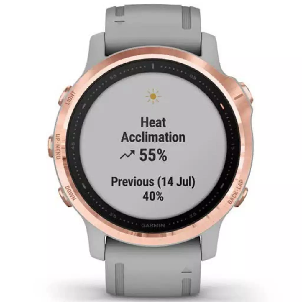 Смарт-часы Garmin fenix 6S Sapphire Rose Gold, Gray Band (010-02159-21) - 5 Смарт-часы Garmin fenix 6S Sapphire Rose Gold, Gray Band (010-02159-21) - 5