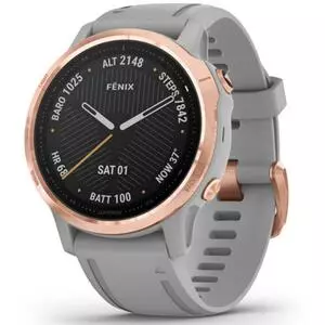 Смарт-часы Garmin fenix 6S Sapphire Rose Gold, Gray Band (010-02159-21)