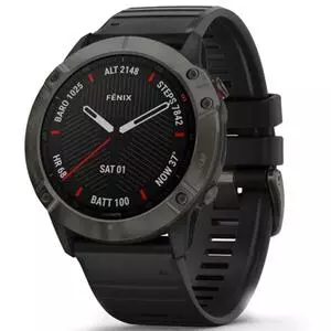 Смарт-часы Garmin fenix 6X Pro and Sapphire editions, Sapphire, Carbon Gray D (010-02157-11)