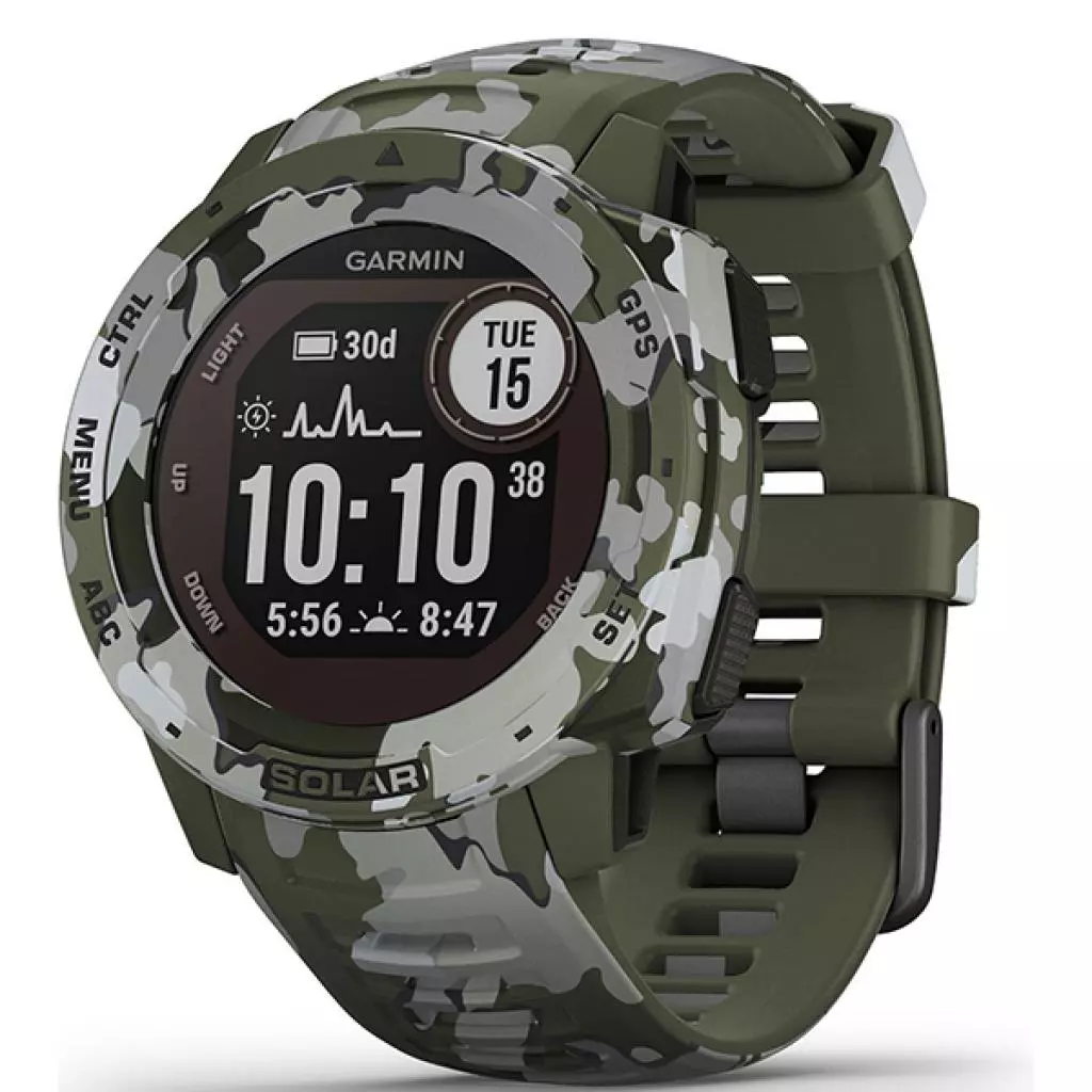 Смарт-часы Garmin Instinct Solar, Camo Edition, Lichen Camo (010-02293-06)