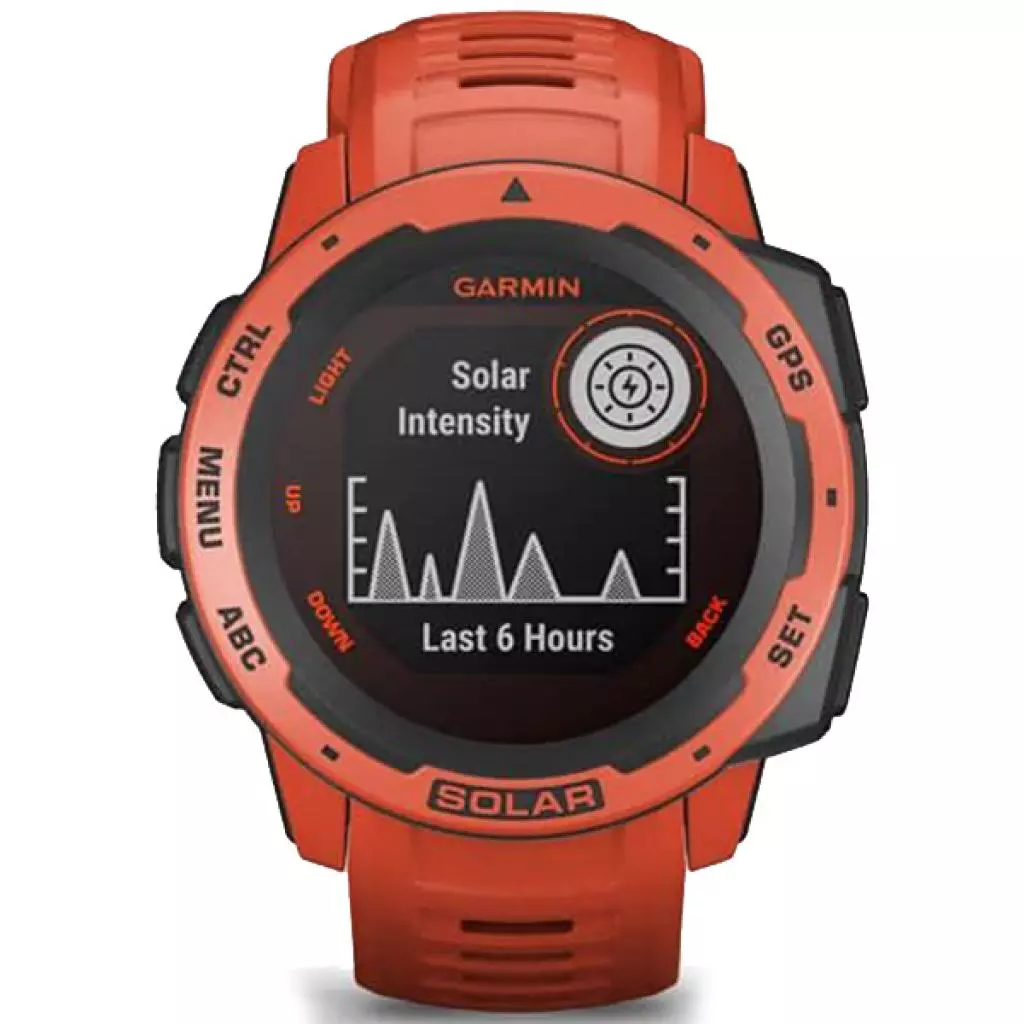 Смарт-часы Garmin Instinct Solar, Flame Red (010-02293-20) - 1 Смарт-часы Garmin Instinct Solar, Flame Red (010-02293-20) - 1