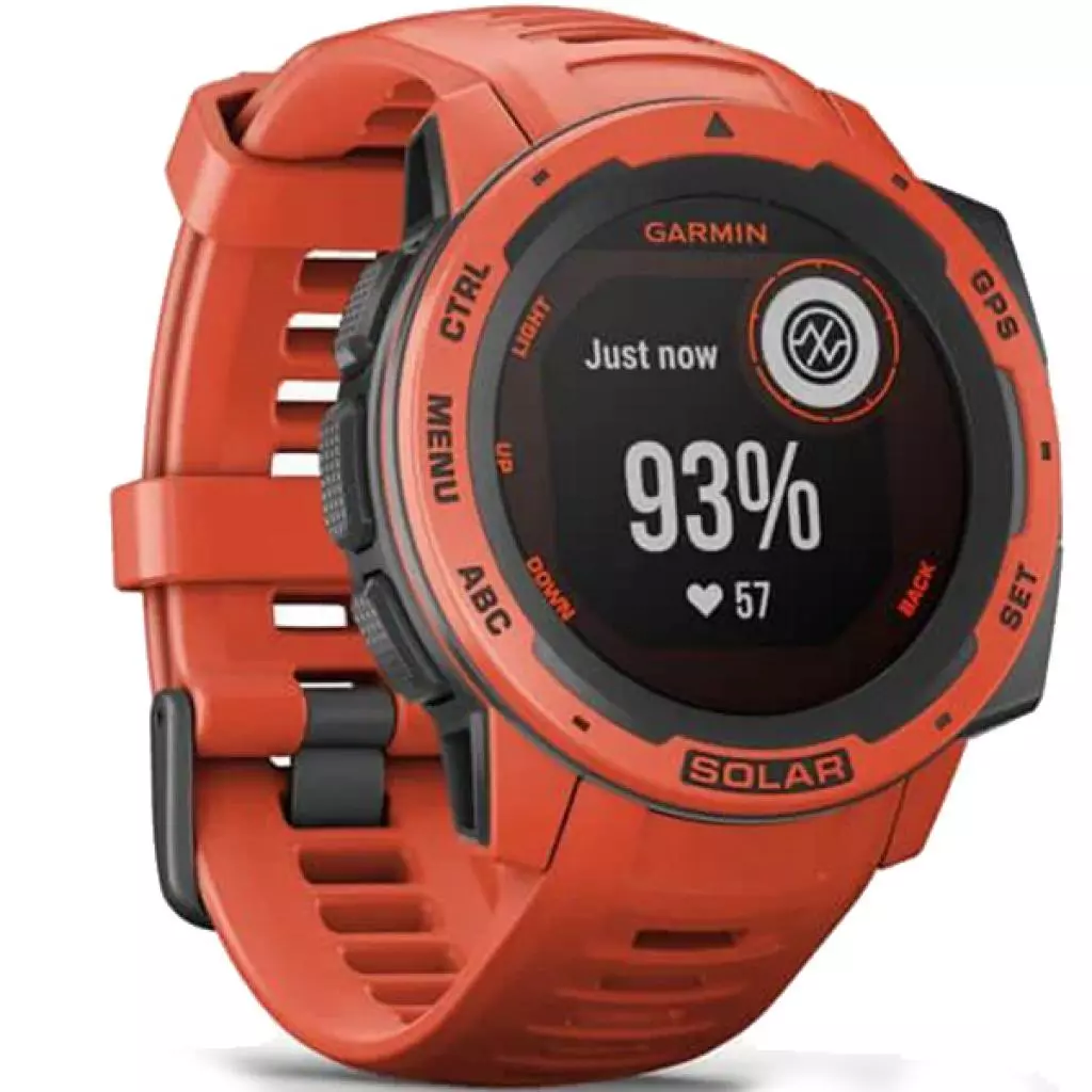 Смарт-часы Garmin Instinct Solar, Flame Red (010-02293-20) - 2 Смарт-часы Garmin Instinct Solar, Flame Red (010-02293-20) - 2