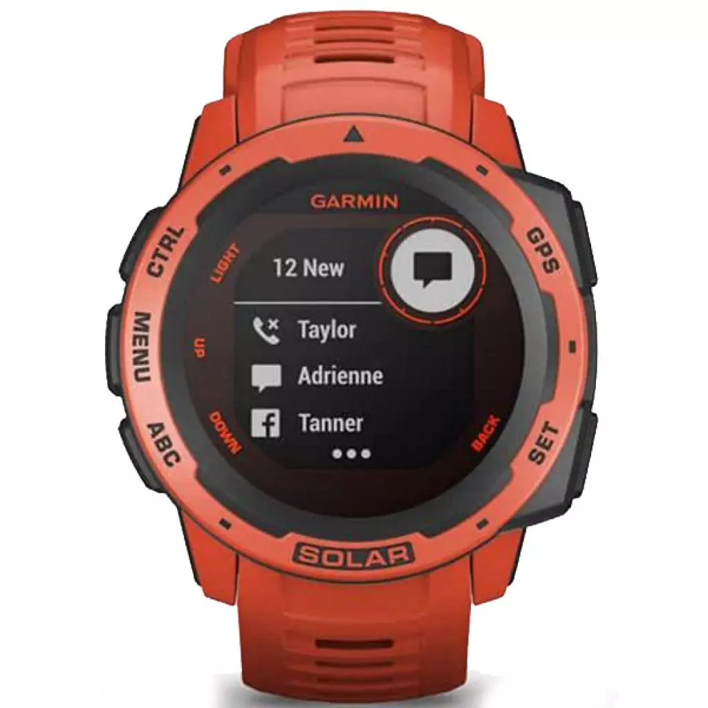 Смарт-часы Garmin Instinct Solar, Flame Red (010-02293-20) - 8 Смарт-часы Garmin Instinct Solar, Flame Red (010-02293-20) - 8