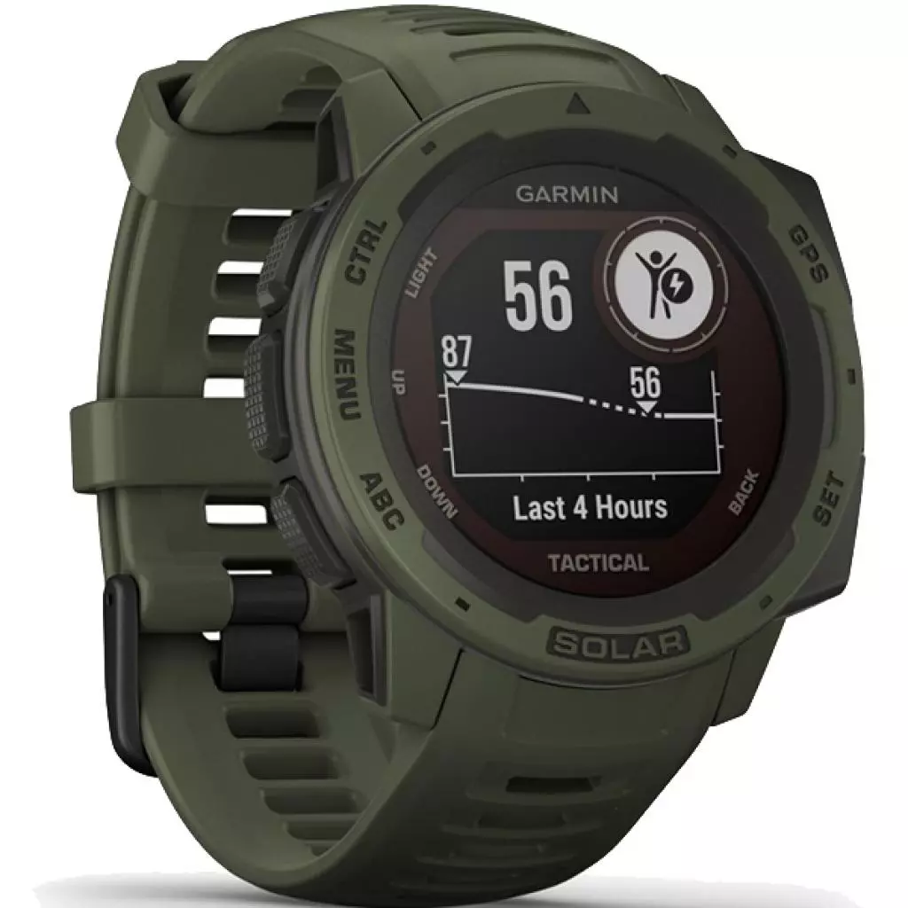 Смарт-часы Garmin Instinct Solar, Tactical Edition, Moss (010-02293-04) - 2 Смарт-часы Garmin Instinct Solar, Tactical Edition, Moss (010-02293-04) - 2