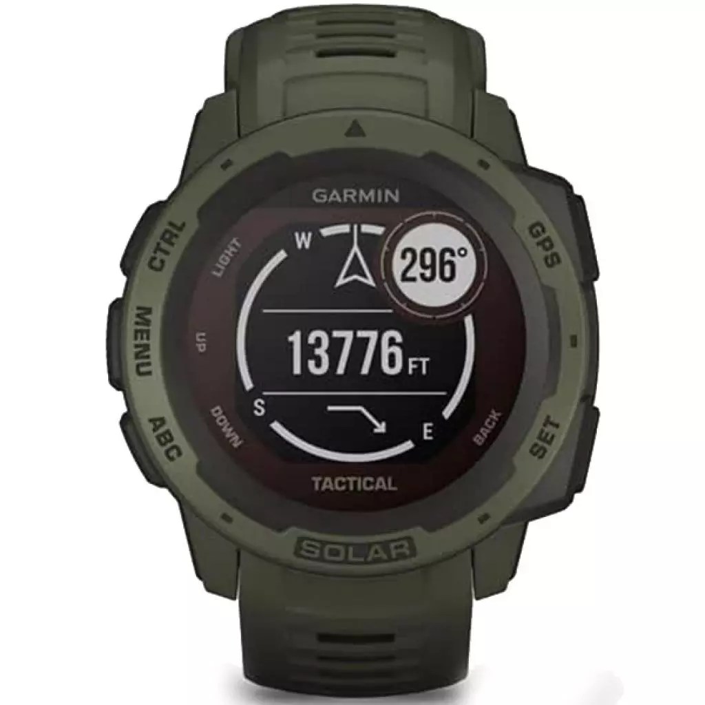 Смарт-часы Garmin Instinct Solar, Tactical Edition, Moss (010-02293-04) - 6 Смарт-часы Garmin Instinct Solar, Tactical Edition, Moss (010-02293-04) - 6