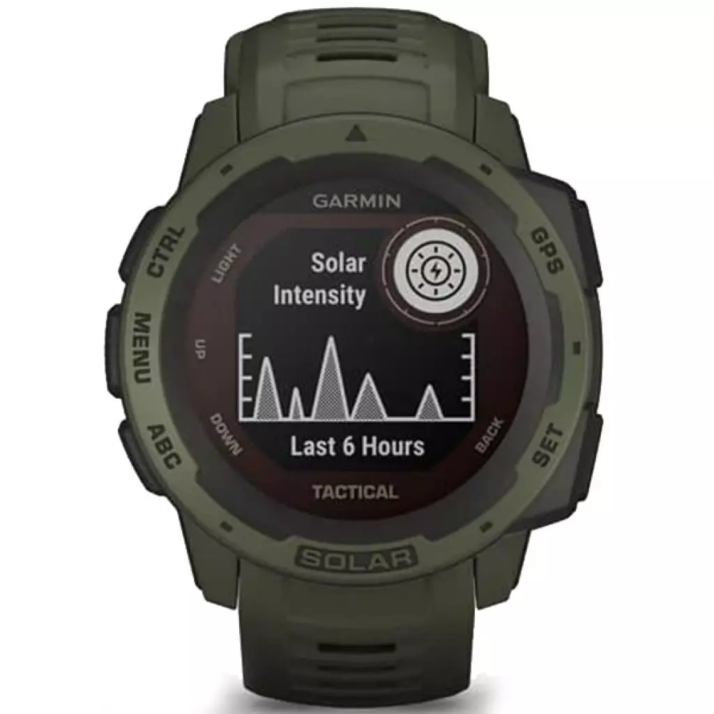Смарт-часы Garmin Instinct Solar, Tactical Edition, Moss (010-02293-04) - 7 Смарт-часы Garmin Instinct Solar, Tactical Edition, Moss (010-02293-04) - 7