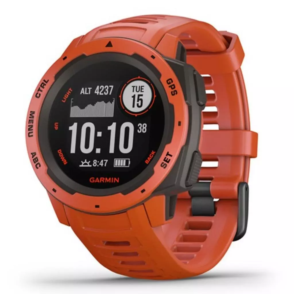 Смарт-часы Garmin Instinct, Flame Red (010-02064-02)