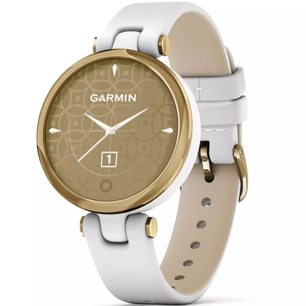 Смарт-часы Garmin Lily, LightGold, White, Leather (010-02384-B3)