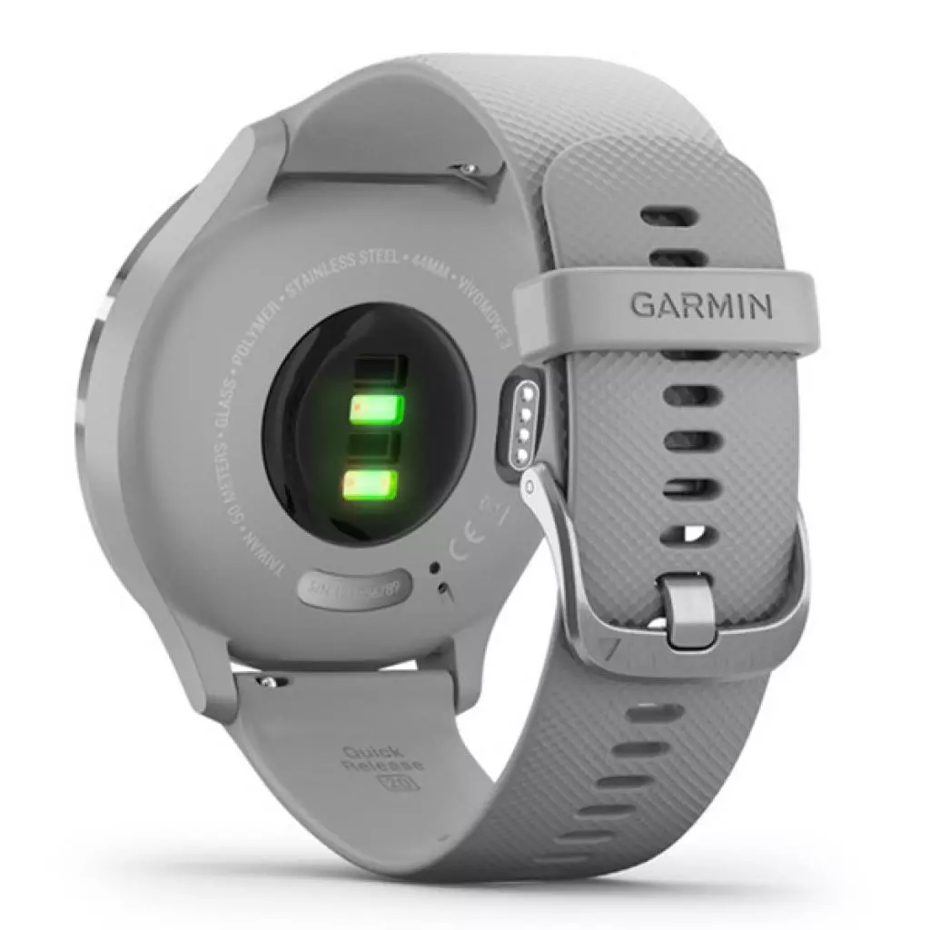 Смарт-часы Garmin vivomove 3, S/E EU, Silver, Powder Gray, Silicone (010-02239-20) - 4 Смарт-часы Garmin vivomove 3, S/E EU, Silver, Powder Gray, Silicone (010-02239-20) - 4