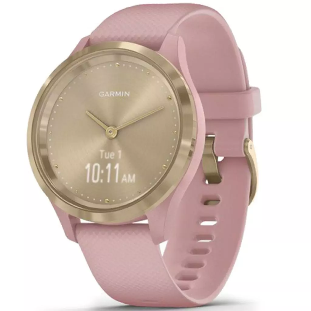 Смарт-часы Garmin vivomove 3S, Light Gold, Dust Rose, Silicone (010-02238-21)