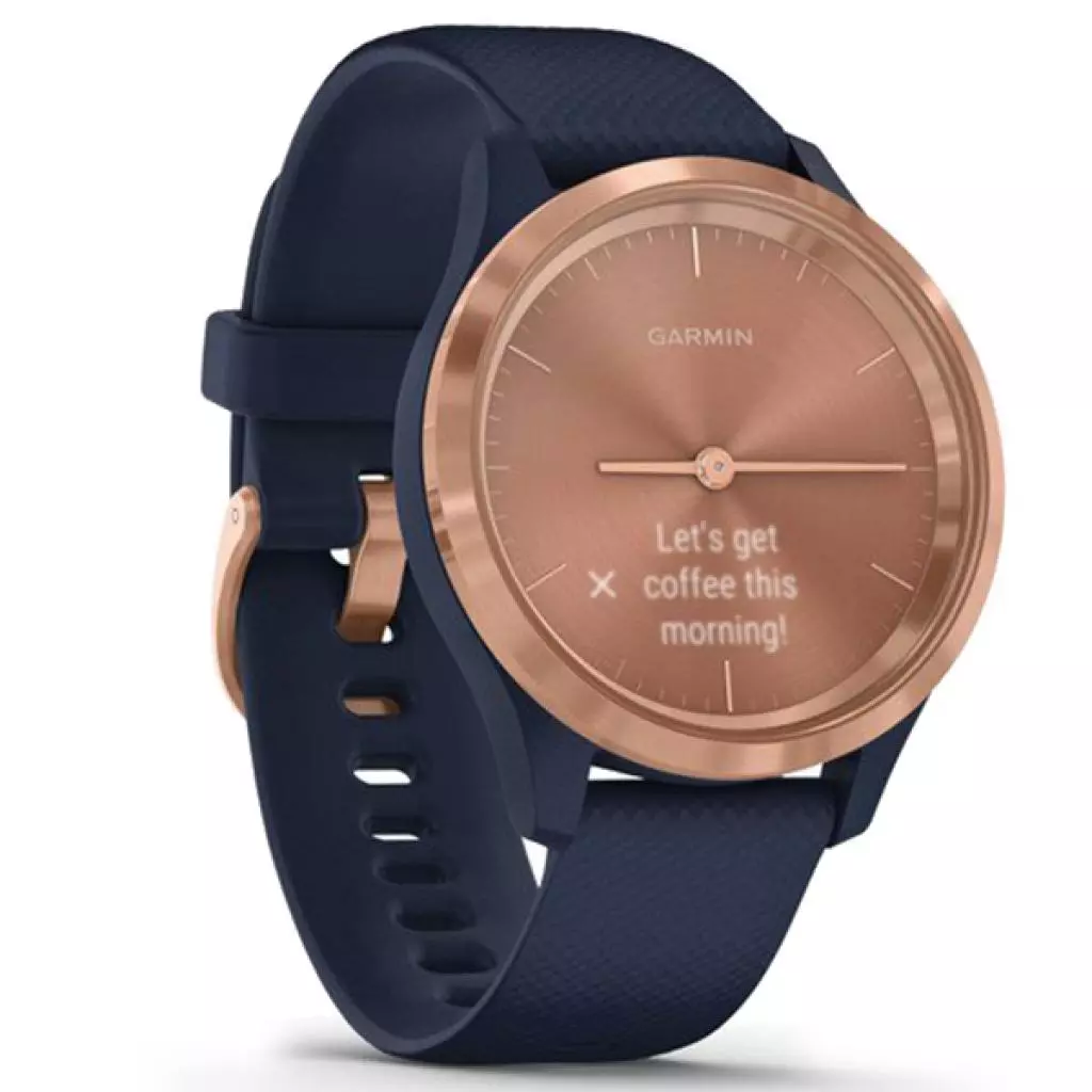 Смарт-часы Garmin vivomove 3S, Rose Gold, Navy, Silicone (010-02238-23) - 2