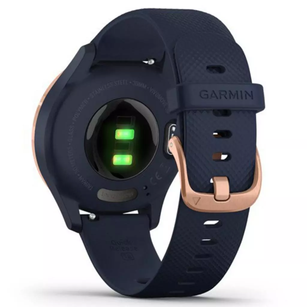 Смарт-часы Garmin vivomove 3S, Rose Gold, Navy, Silicone (010-02238-23) - 4