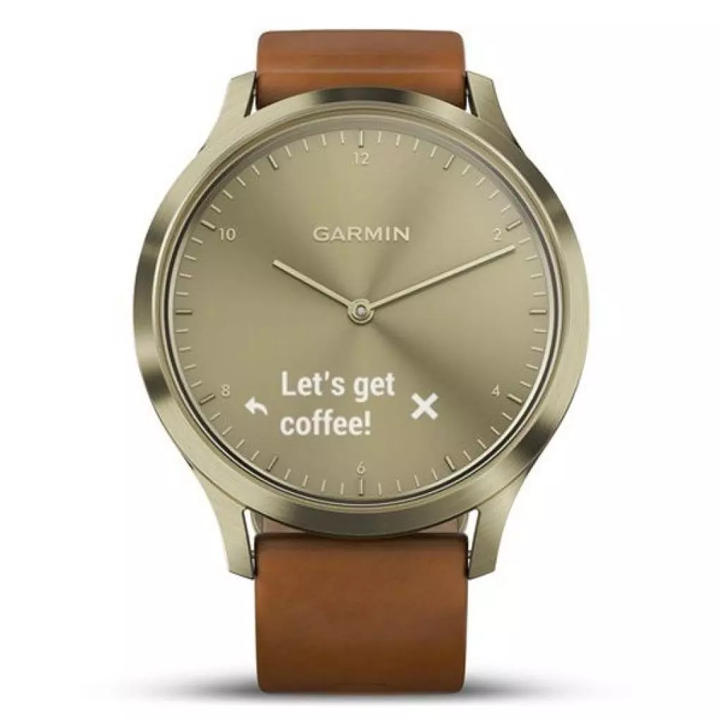 Смарт-часы Garmin vivomove HR, E EU, Premium, Gold-Gold, S/M (010-01850-25) - 1 Смарт-часы Garmin vivomove HR, E EU, Premium, Gold-Gold, S/M (010-01850-25) - 1