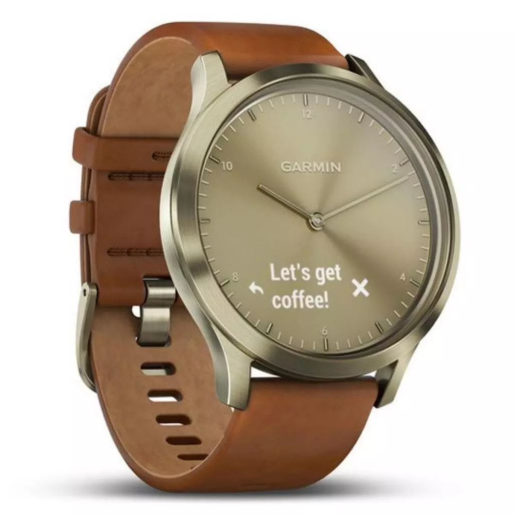 Смарт-часы Garmin vivomove HR, E EU, Premium, Gold-Gold, S/M (010-01850-25) - 2 Смарт-часы Garmin vivomove HR, E EU, Premium, Gold-Gold, S/M (010-01850-25) - 2