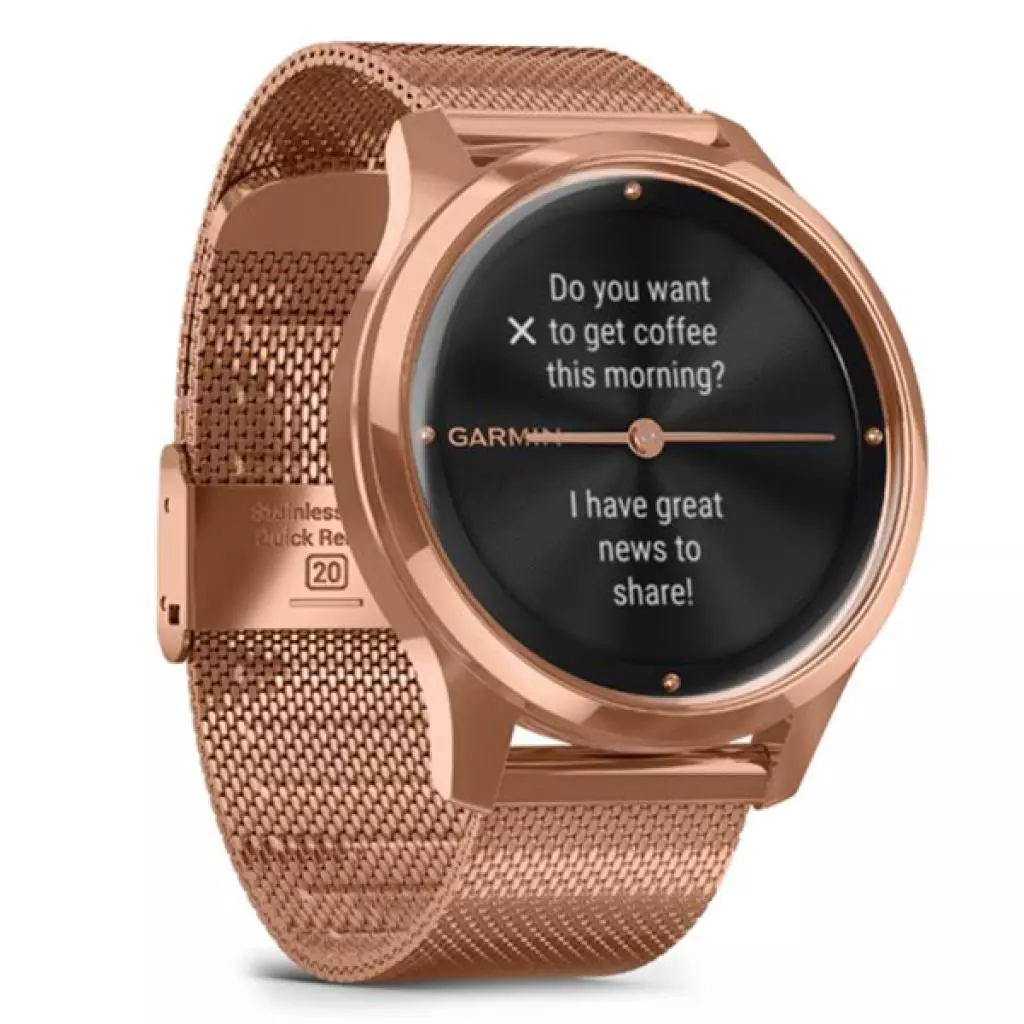Смарт-часы Garmin vivomove Luxe, Rose Gold, Milanese (010-02241-24) - 2 Смарт-часы Garmin vivomove Luxe, Rose Gold, Milanese (010-02241-24) - 2