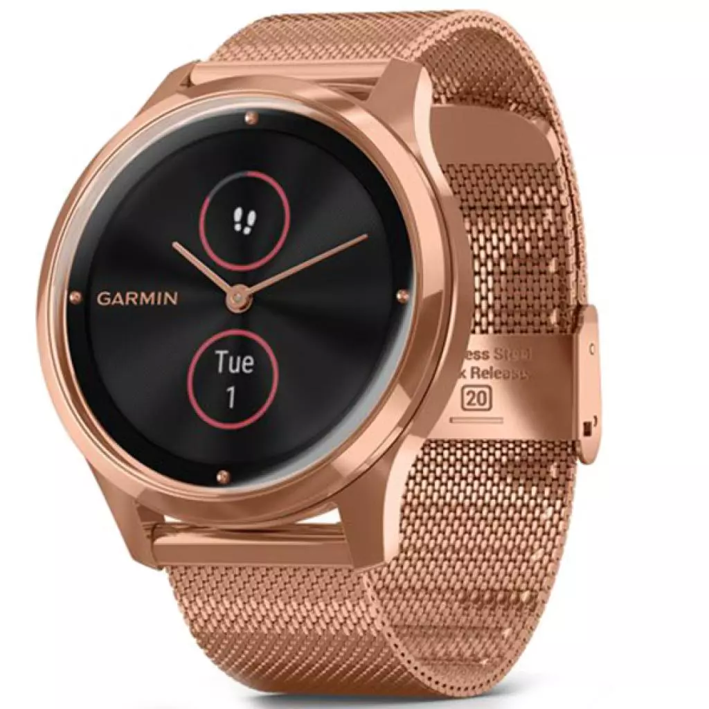 Смарт-часы Garmin vivomove Luxe, Rose Gold, Milanese (010-02241-24)