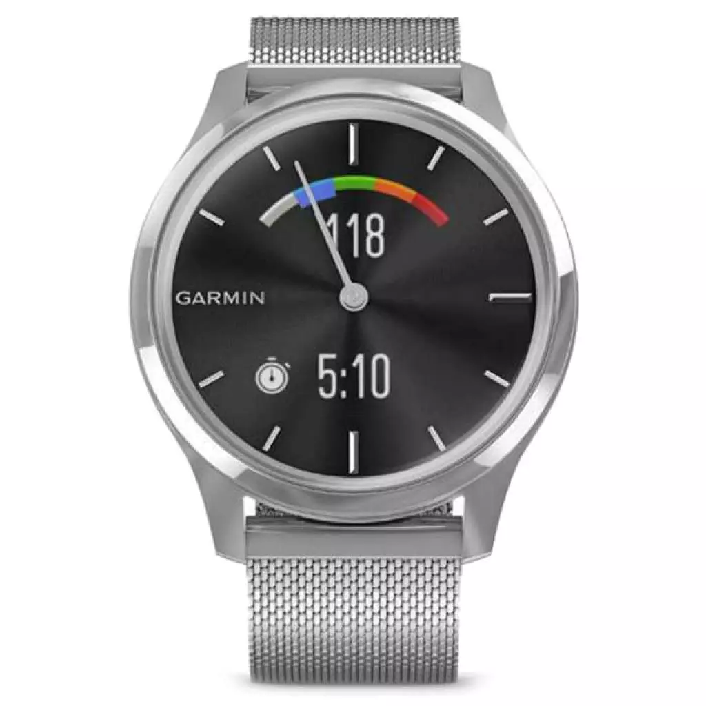Смарт-часы Garmin vivomove Luxe, S/E EU, Silver, Milanese (010-02241-23) - 5 Смарт-часы Garmin vivomove Luxe, S/E EU, Silver, Milanese (010-02241-23) - 5