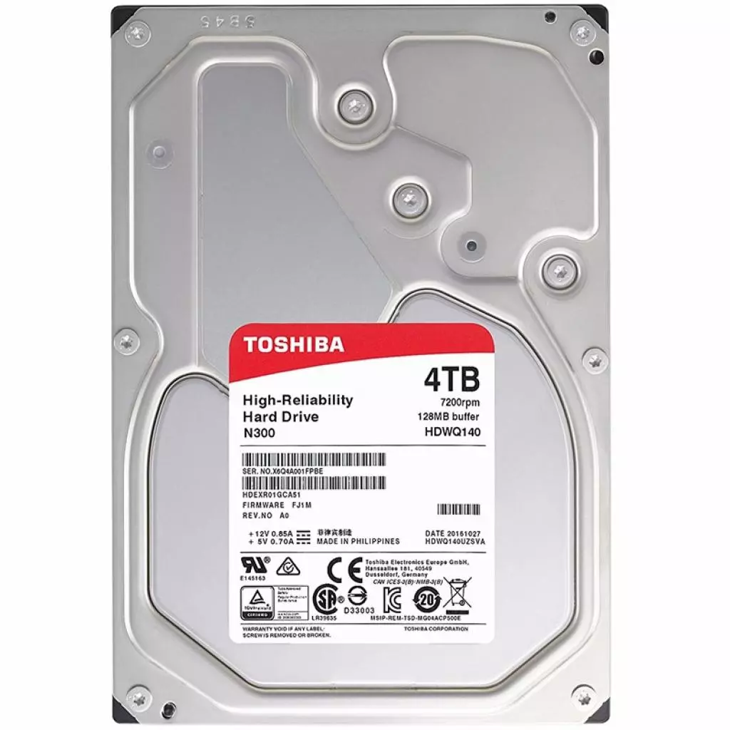 Жесткий диск 3.5" 4TB Toshiba (HDWQ140UZSVA)