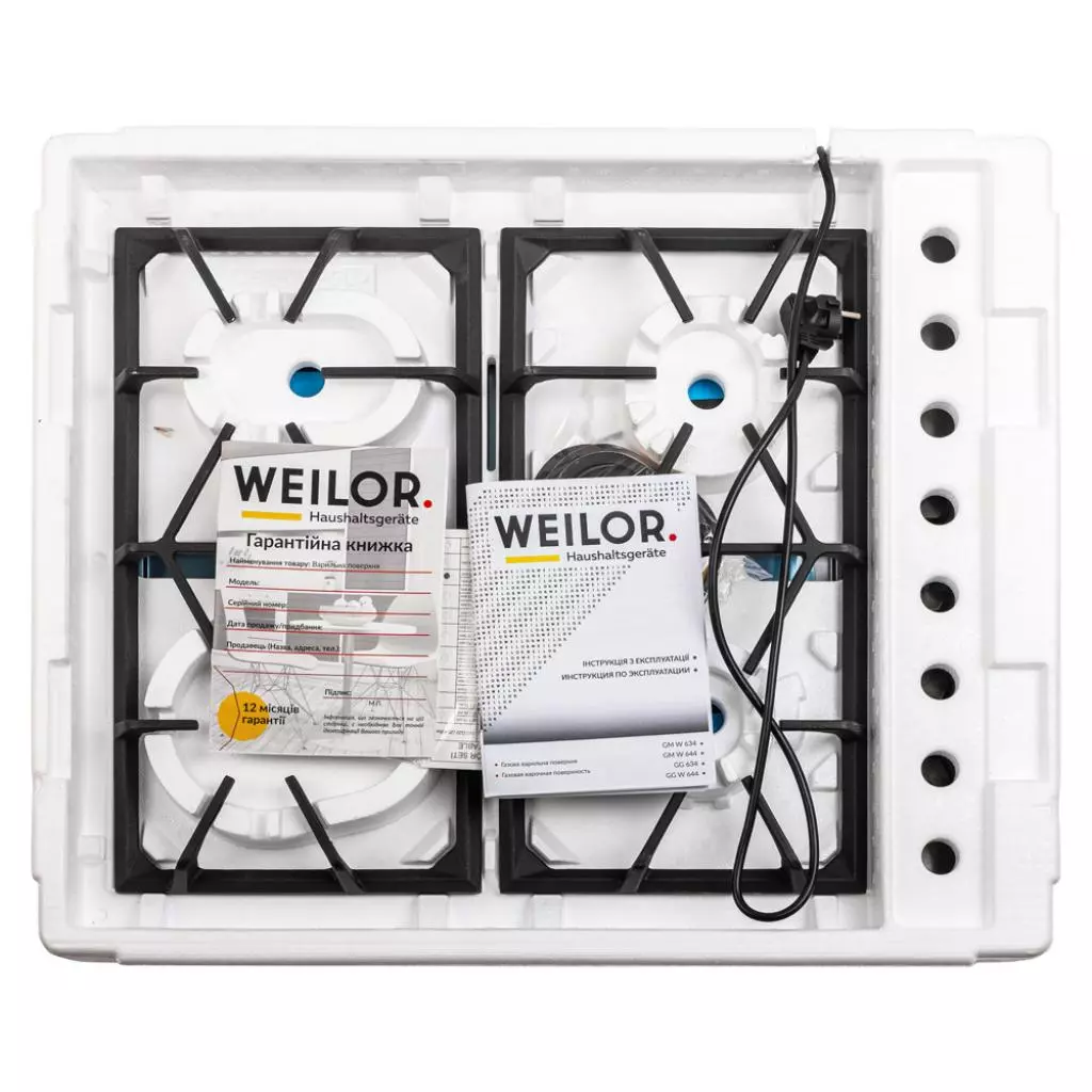 Варочная поверхность Weilor GM W 634 SS - 9 Варочная поверхность Weilor GM W 634 SS - 9