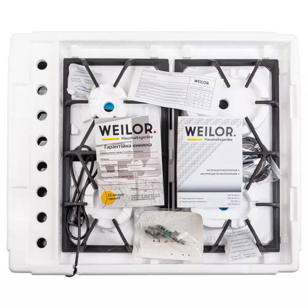 Варочная поверхность Weilor GG 634 BL - 9 Варочная поверхность Weilor GG 634 BL - 9