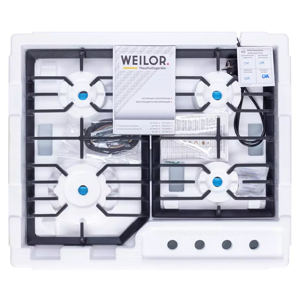 Варочная поверхность Weilor GG 624 WH - 11 Варочная поверхность Weilor GG 624 WH - 11
