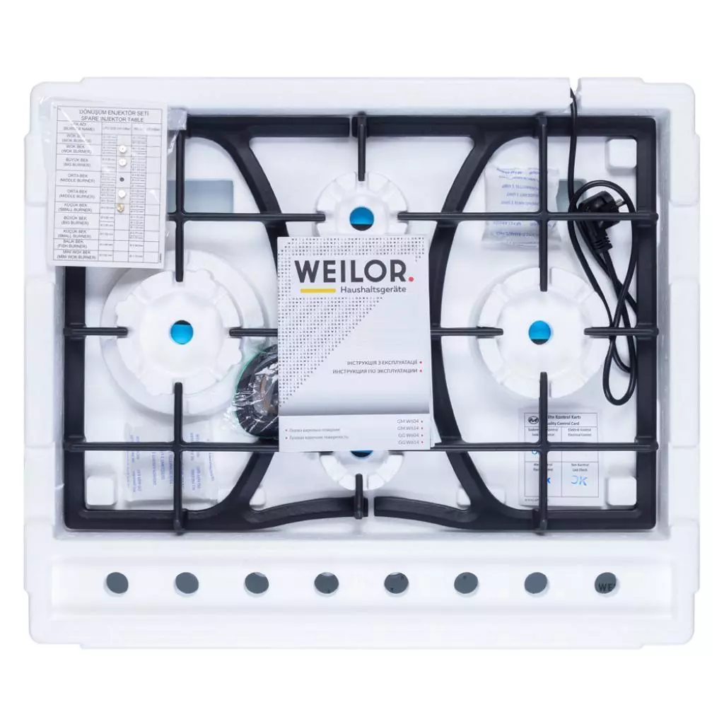 Варочная поверхность Weilor GG W 614 WH - 11 Варочная поверхность Weilor GG W 614 WH - 11