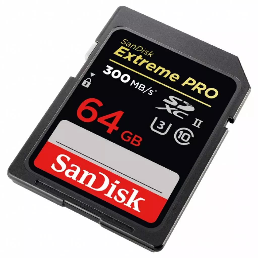 Карта памяти SanDisk 64GB SDXC Extreme Pro UHS-II (SDSDXDK-064G-GN4IN) - 1 Карта памяти SanDisk 64GB SDXC Extreme Pro UHS-II (SDSDXDK-064G-GN4IN) - 1