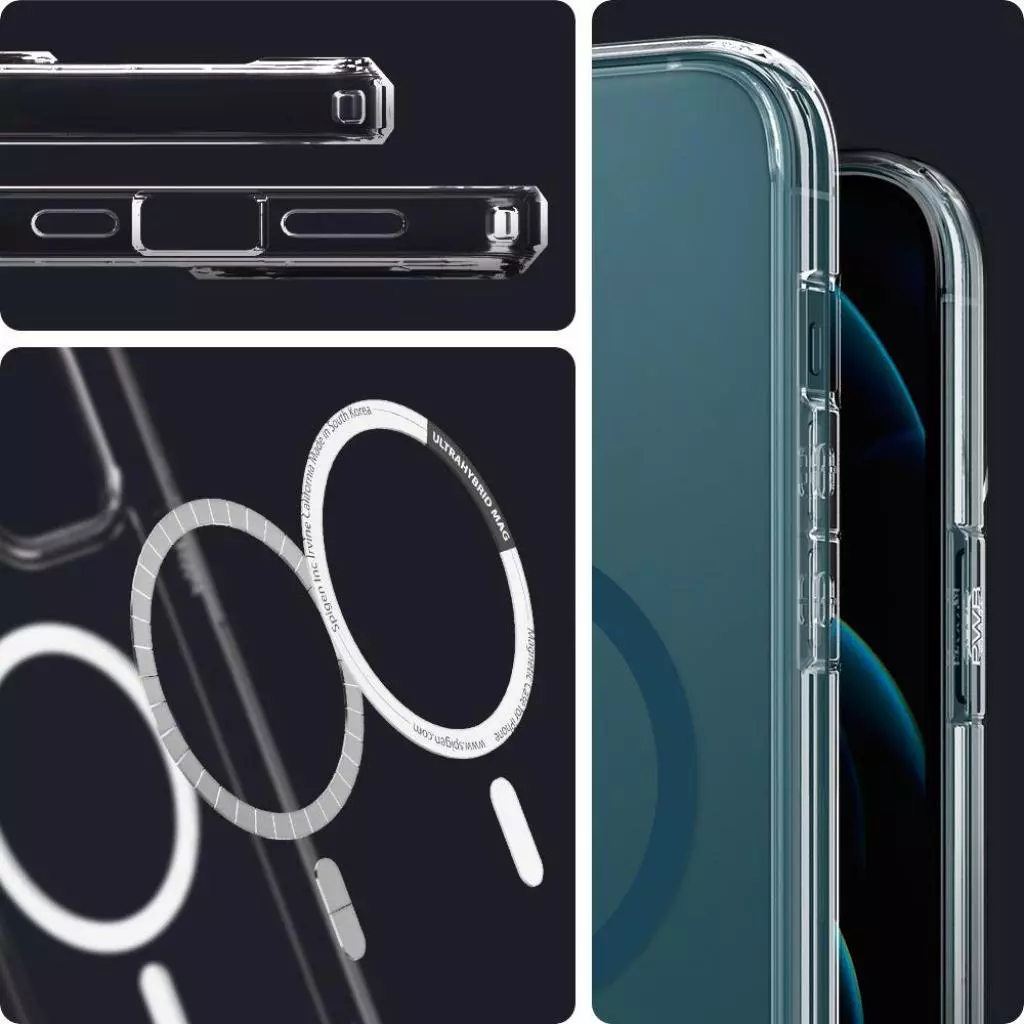 Чехол для моб. телефона Spigen iPhone 12 Pro Max Ultra Hybrid Mag Safe, Pacific Blue (ACS02624) - 3 Чехол для моб. телефона Spigen iPhone 12 Pro Max Ultra Hybrid Mag Safe, Pacific Blue (ACS02624) - 3