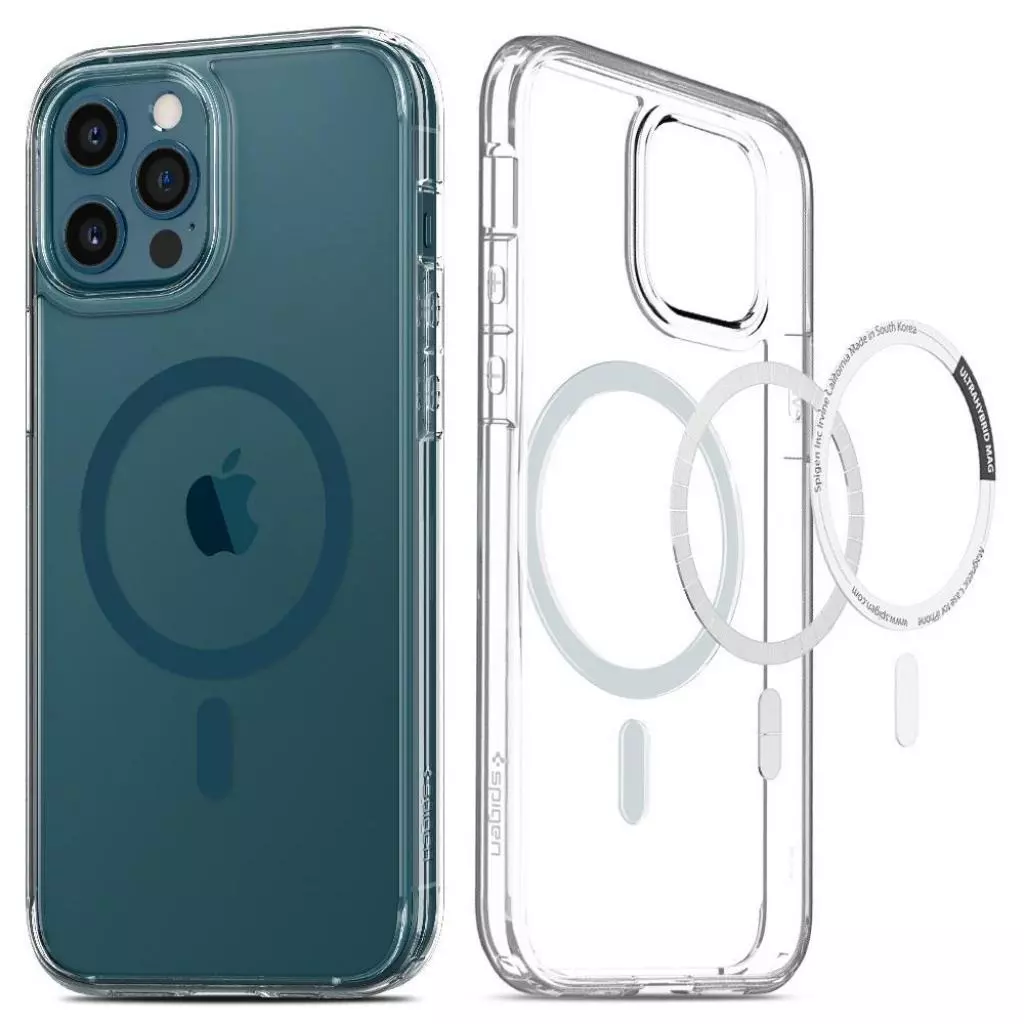 Чехол для моб. телефона Spigen iPhone 12 Pro Max Ultra Hybrid Mag Safe, Pacific Blue (ACS02624) - 9 Чехол для моб. телефона Spigen iPhone 12 Pro Max Ultra Hybrid Mag Safe, Pacific Blue (ACS02624) - 9