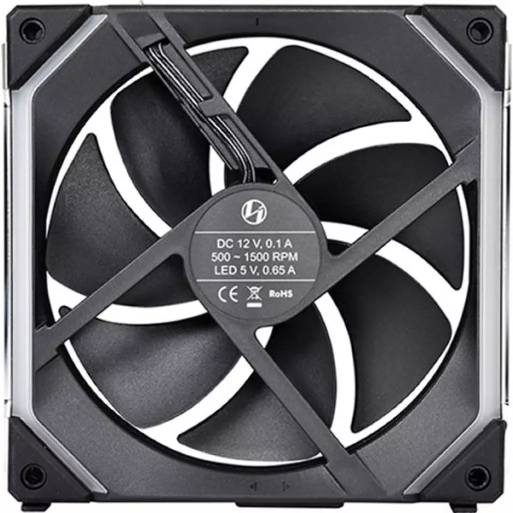 Кулер для корпуса Lian Li Uni Fan SL120-1 Single Black (G99.12UF1B.00) - 1