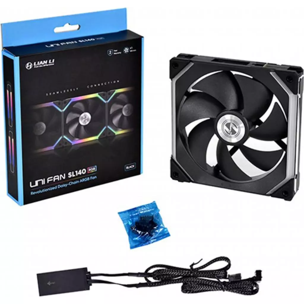 Кулер для корпуса Lian Li Uni Fan SL120-1 Single Black (G99.12UF1B.00) - 4