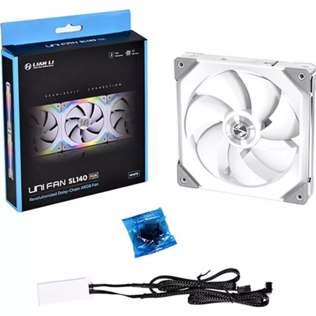 Кулер для корпуса Lian Li Uni Fan SL120-1 Single White (G99.12UF1W.00) - 5 Кулер для корпуса Lian Li Uni Fan SL120-1 Single White (G99.12UF1W.00) - 5