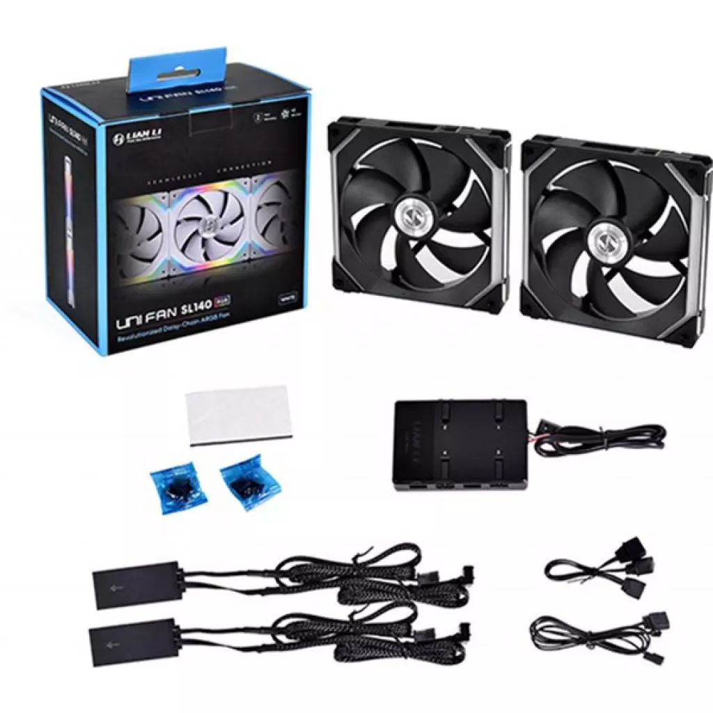 Кулер для корпуса Lian Li Uni Fan SL120-3 Triple Black (G99.12UF3B.00) - 5