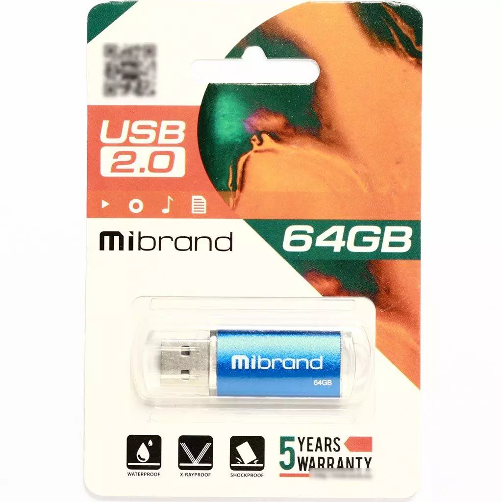 USB флеш накопитель Mibrand 64GB Cougar Blue USB 2.0 (MI2.0/CU64P1U) - 1 USB флеш накопитель Mibrand 64GB Cougar Blue USB 2.0 (MI2.0/CU64P1U) - 1