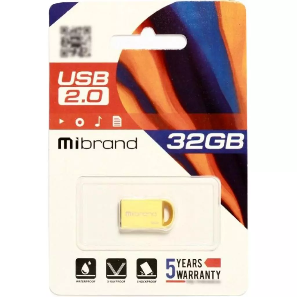 USB флеш накопитель Mibrand 32GB lynx Gold USB 2.0 (MI2.0/LY32M2G) - 1 USB флеш накопитель Mibrand 32GB lynx Gold USB 2.0 (MI2.0/LY32M2G) - 1