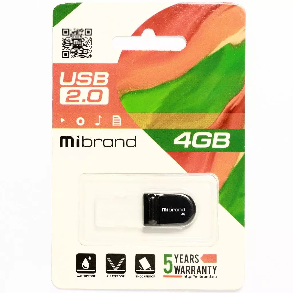 USB флеш накопитель Mibrand 4GB Scorpio Black USB 2.0 (MI2.0/SC4M3B) - 1 USB флеш накопитель Mibrand 4GB Scorpio Black USB 2.0 (MI2.0/SC4M3B) - 1