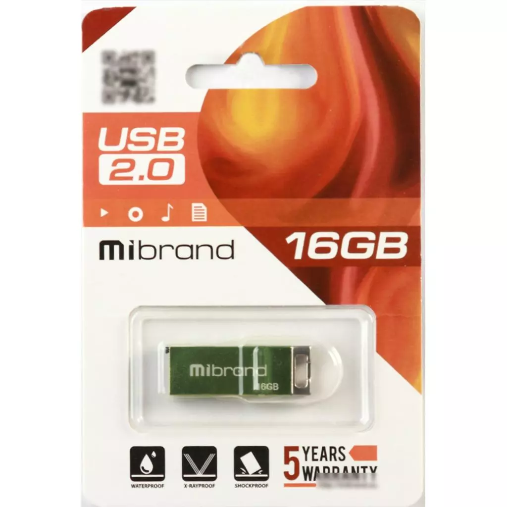 USB флеш накопитель Mibrand 16GB Сhameleon Light Green USB 2.0 (MI2.0/CH16U6LG) - 1 USB флеш накопитель Mibrand 16GB Сhameleon Light Green USB 2.0 (MI2.0/CH16U6LG) - 1
