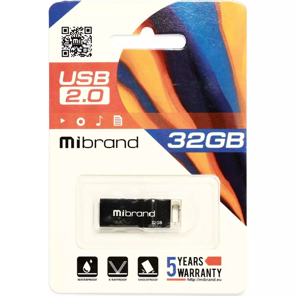 USB флеш накопитель Mibrand 32GB Сhameleon Black USB 2.0 (MI2.0/CH32U6B) - 1 USB флеш накопитель Mibrand 32GB Сhameleon Black USB 2.0 (MI2.0/CH32U6B) - 1