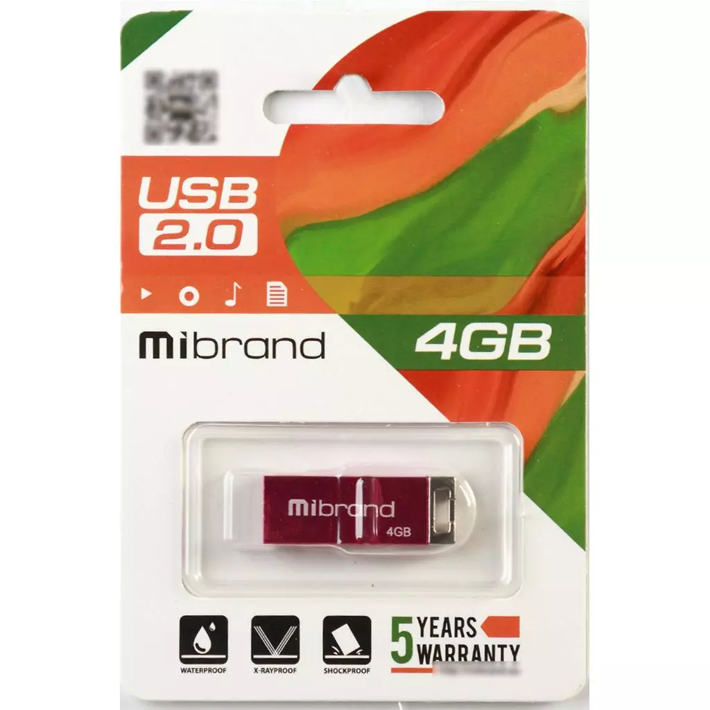 USB флеш накопитель Mibrand 4GB Сhameleon Pink USB 2.0 (MI2.0/CH4U6P) - 1 USB флеш накопитель Mibrand 4GB Сhameleon Pink USB 2.0 (MI2.0/CH4U6P) - 1