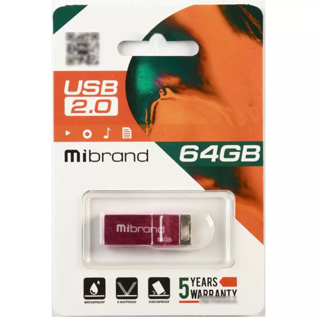 USB флеш накопитель Mibrand 64GB Сhameleon Pink USB 2.0 (MI2.0/CH64U6P) - 1 USB флеш накопитель Mibrand 64GB Сhameleon Pink USB 2.0 (MI2.0/CH64U6P) - 1