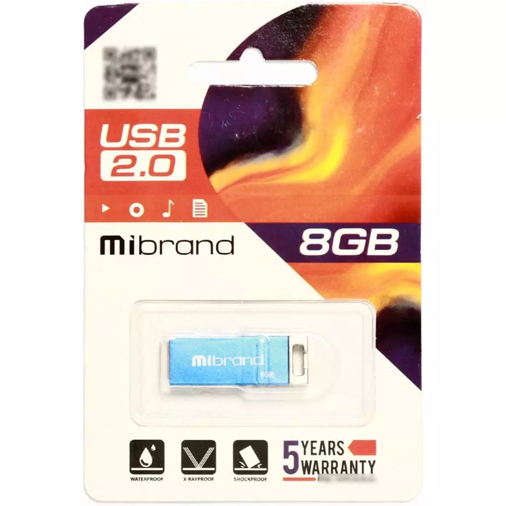 USB флеш накопитель Mibrand 8GB Сhameleon Blue USB 2.0 (MI2.0/CH8U6U) - 1 USB флеш накопитель Mibrand 8GB Сhameleon Blue USB 2.0 (MI2.0/CH8U6U) - 1