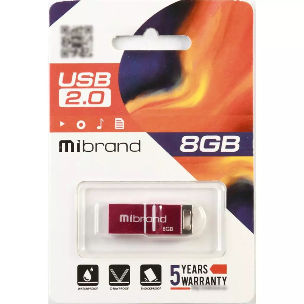 USB флеш накопитель Mibrand 8GB Сhameleon Pink USB 2.0 (MI2.0/CH8U6P) - 1 USB флеш накопитель Mibrand 8GB Сhameleon Pink USB 2.0 (MI2.0/CH8U6P) - 1