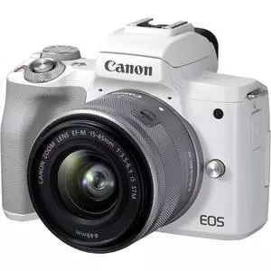 Цифровой фотоаппарат Canon EOS M50 Mk2 + 15-45 IS STM Kit White (4729C028)