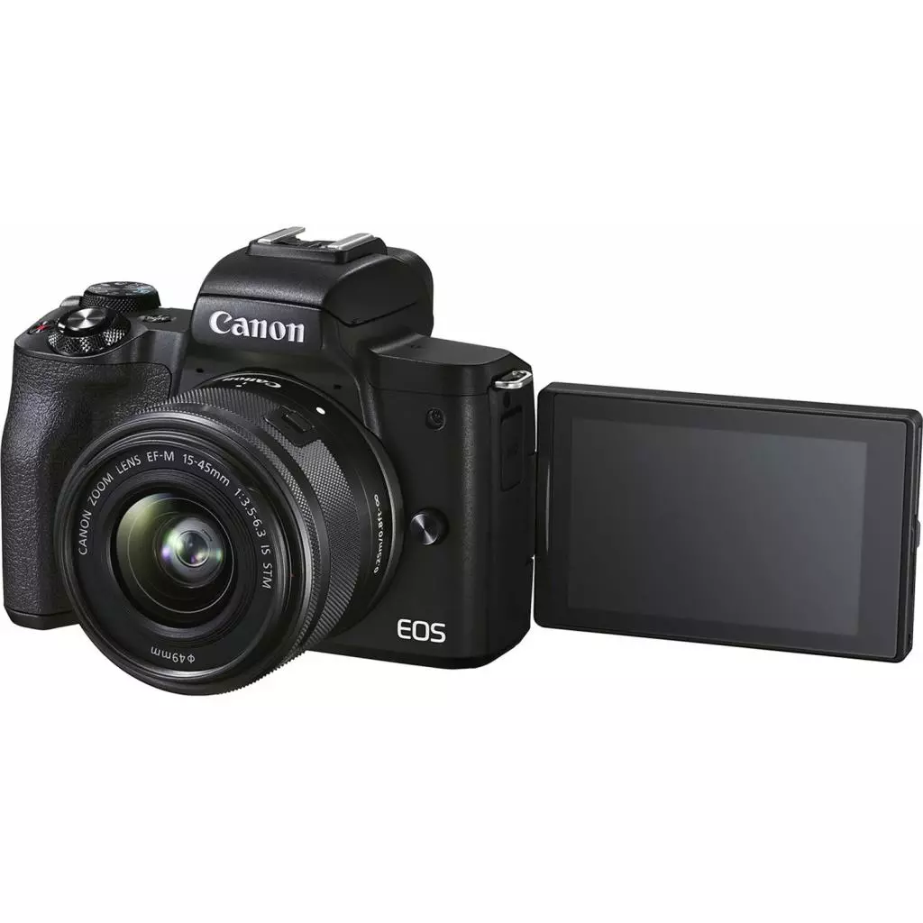 Цифровой фотоаппарат Canon EOS M50 Mk2 + 15-45 IS STM VLogger Kit Black (4728C050) - 6 Цифровой фотоаппарат Canon EOS M50 Mk2 + 15-45 IS STM VLogger Kit Black (4728C050) - 6
