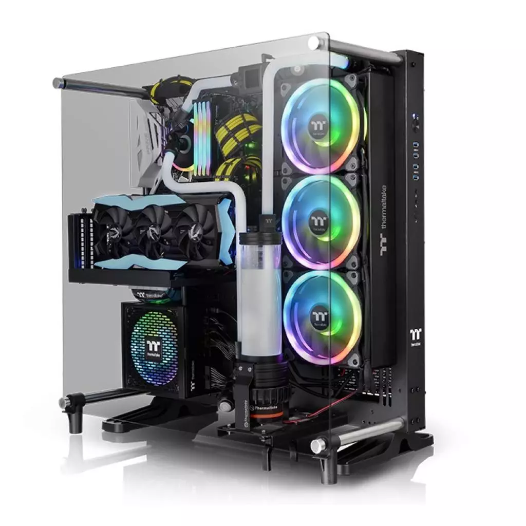 Радиатор охлаждения ThermalTake Pacific CLD360/DIY LCS/Radiator/Copper//Fan 120*3/Black (CL-W282-CU00BL-A) - 4 Радиатор охлаждения ThermalTake Pacific CLD360/DIY LCS/Radiator/Copper//Fan 120*3/Black (CL-W282-CU00BL-A) - 4