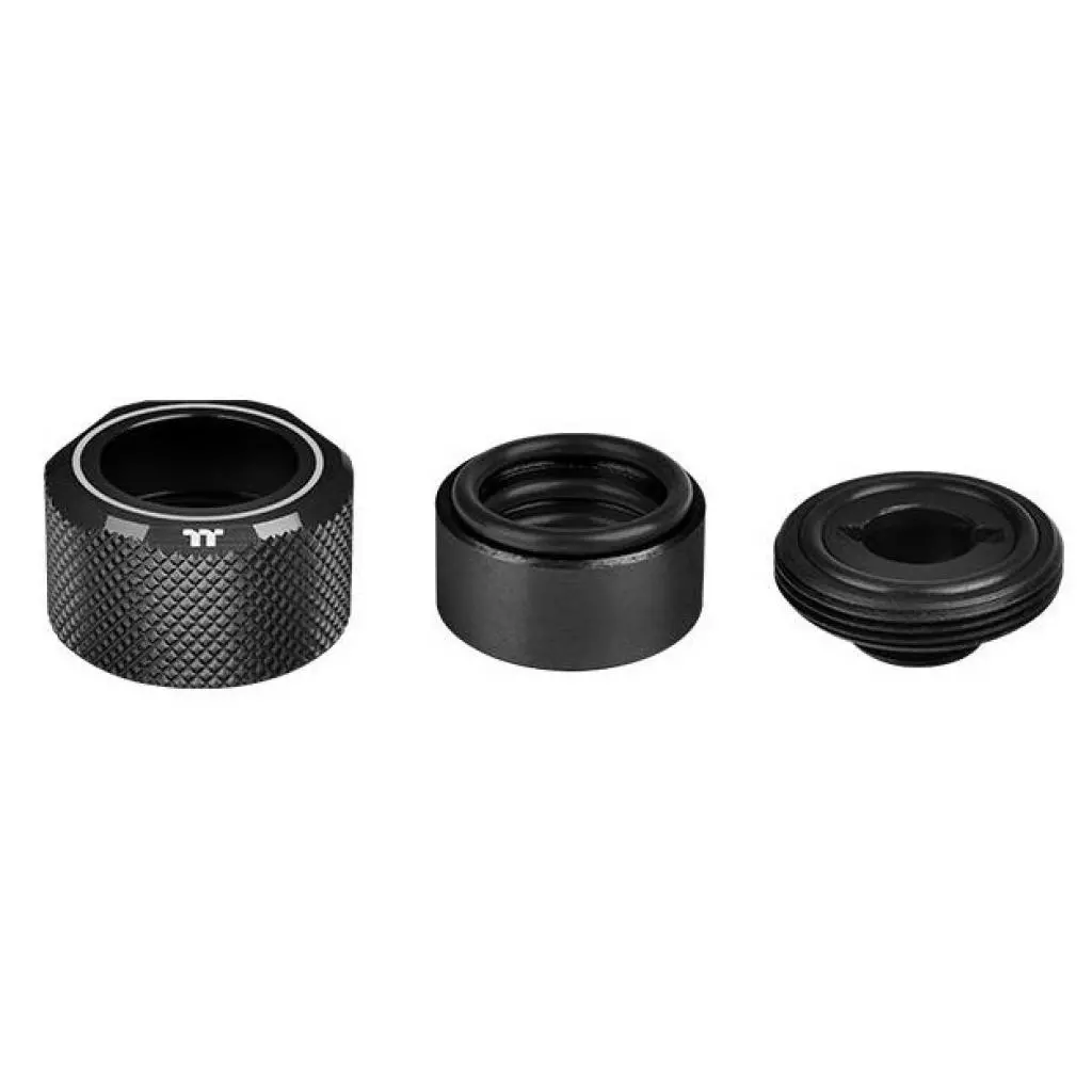 Фитинг для СВО ThermalTake Pacific C-PRO G1/4 PETG Tube 16mm OD Compression - Black (CL-W214-CU00BL-A) - 2 Фитинг для СВО ThermalTake Pacific C-PRO G1/4 PETG Tube 16mm OD Compression - Black (CL-W214-CU00BL-A) - 2