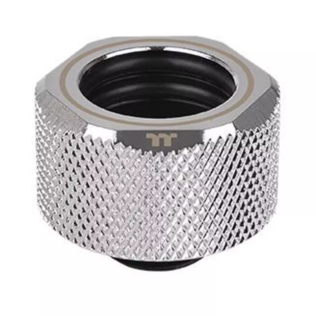 Фитинг для СВО ThermalTake Pacific C-Pro G1/4 PETG 16mm OD Compression - Chrome/DIY LCS (CL-W213-CU00SL-A)